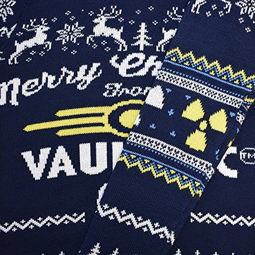 Fallout Official Vault Tec Ugly Christmas Sweater Blue