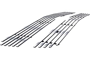 APS Compatible with Chevy Silverado 1500 SS HD 2003-2005 & 03-04 2500 3500 & 02-06 Avalanche Without Body Cladding Main Upper Stainless Steel Chrome Billet Grille Grill Insert C65717A