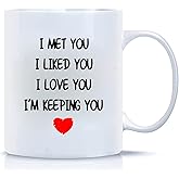 Babimarkeebei Best Birthday Gifts for Wife Gifts from Husband, Happy Anniversary - Romantic Christmas Gifts for Wife Her, Funny Coffee Mug