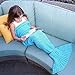 Girls Crochet Mermaid Tail Blanket For Kids and Adults