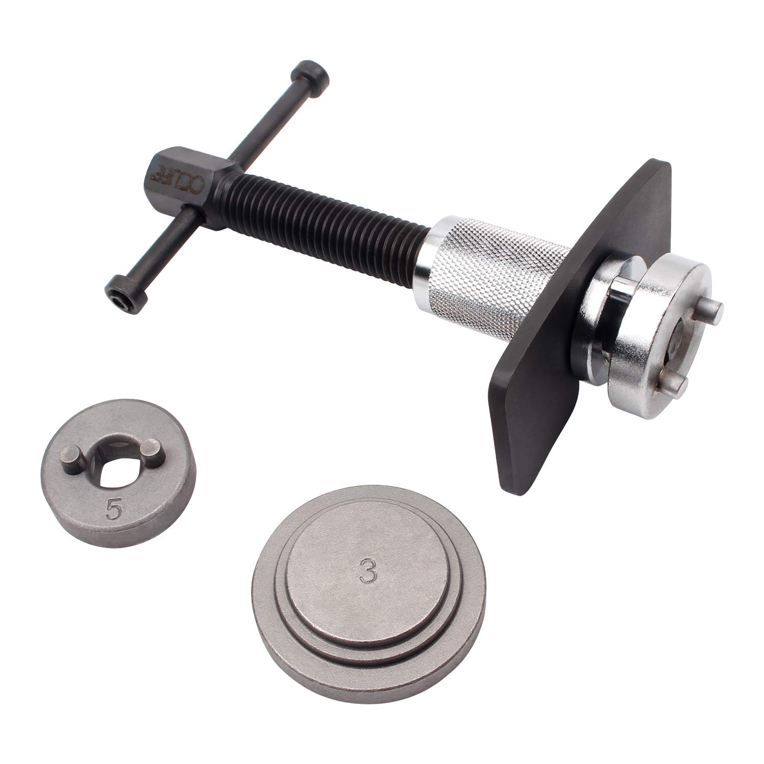 CCLIFE 3 pcs Brake Caliper Rewind Tool Disc Back Brake Piston Wind Back Pad Kit