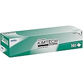 Kimberly Clark Safety 34256 White Kimwipes Delicate Task Wipers, 14.7" x 16.6" (Pack of 140)