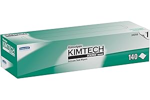 Kimberly Clark Safety 34256 White Kimwipes Delicate Task Wipers, 14.7" x 16.6" (Pack of 140)