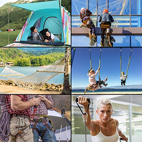 Rtudan-4-Inch-Spring-Snap-Carabiner-Hook-304-Stainless-Steel-Snap-Hook-Fit-for-GymCampingTraveling-Large-Carabiner-Clip-Set-of-4