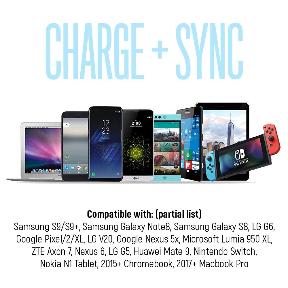 Revolt USB Type-C Duracord Charger Data Sync Cable