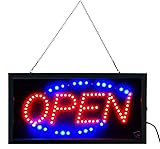 Animated LED Neon Light Shop Business Open Sign