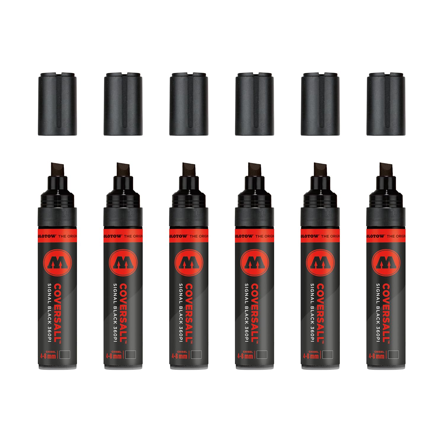 Molotow Masterpiece Cover Sall MO360000 Permanent Markers Refillable, 367Pi 4-8 Mm (Pack of 1 Black