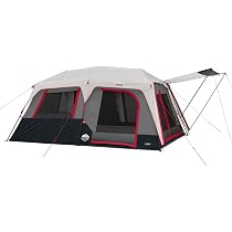 Tienda De Campaña Familiar Grande - Para 8-12 Personas, Impermeable Y Con 2 Dormitorios | Ideal Para Camping En Familia O Con Amigos