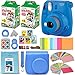 Fujifilm Instax Mini 9 Instant Camera Cobalt Blue + Fuji INSTAX Film (40 Sheets) + Accessories Kit Bundle + Custom Case with Strap + Assorted Frames + Photo Album + 60 Colorful Sticker Frames + More