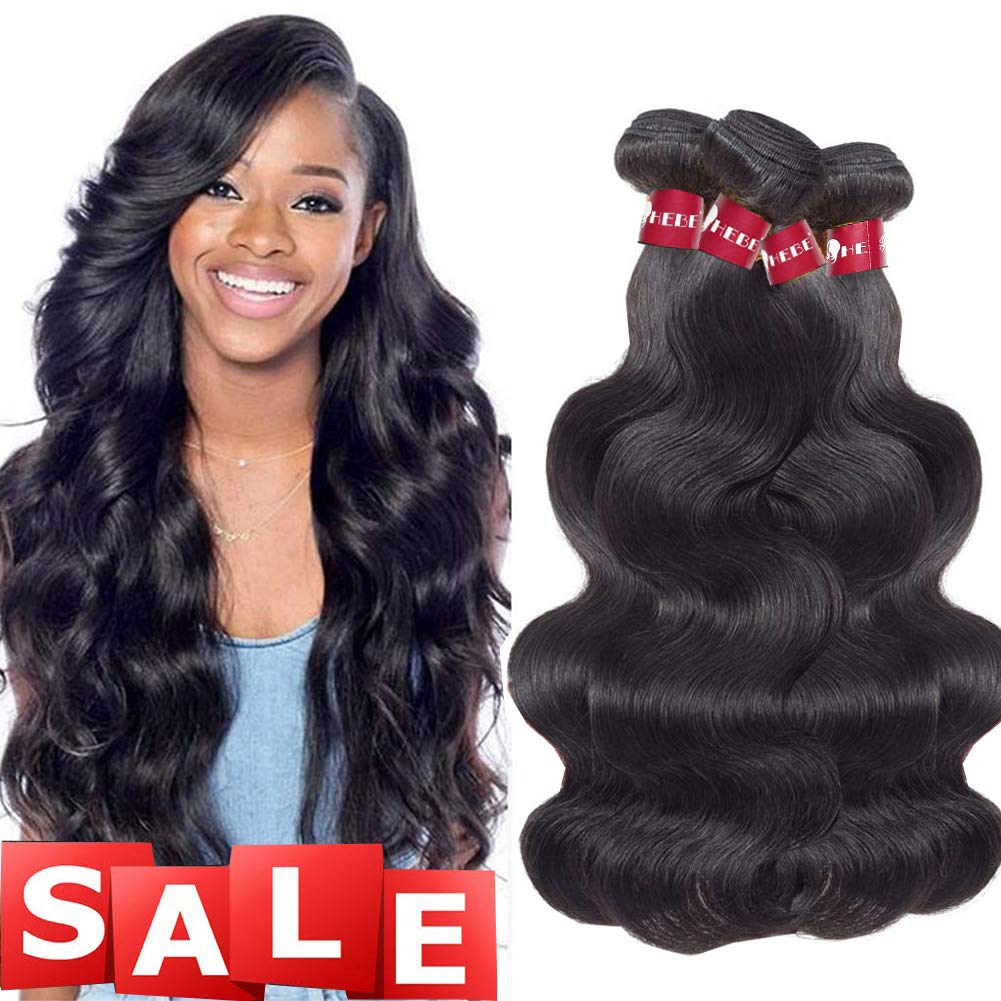 Hebe 10a Malaysian Hair 3 Bundles Body Wave 16 18 20inch 100