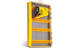 Tcakelox Deluxe Fishing Tackle Box, Waterproof 3700 JIG Tackle Trays, Organizer with Removable Interior Modules, Sealed Lure Box and Terminal Tackle Storage (1, 3700 JIG)