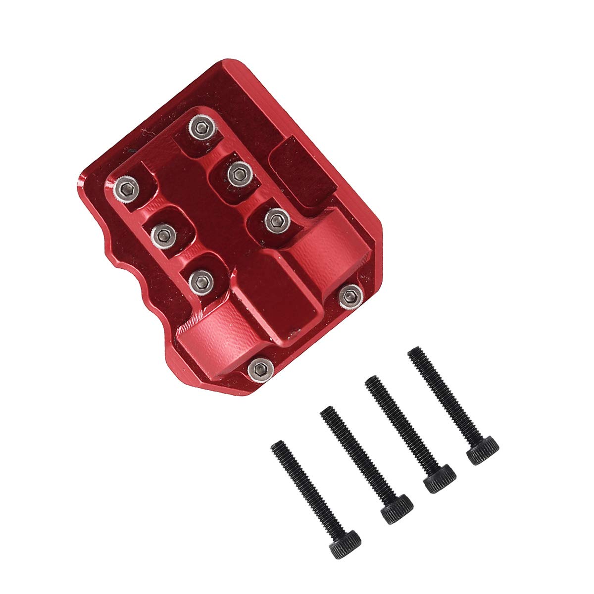 RZXYL 1PC CNC Alloy Diff Cover Front and Rear Axle Universal for Traxxas TRX-4 TRX4 1/10 RC Crawler Car (Red)