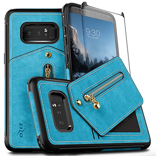 Samsung galaxy note 8 case, zizo nebula wallet case w/[…