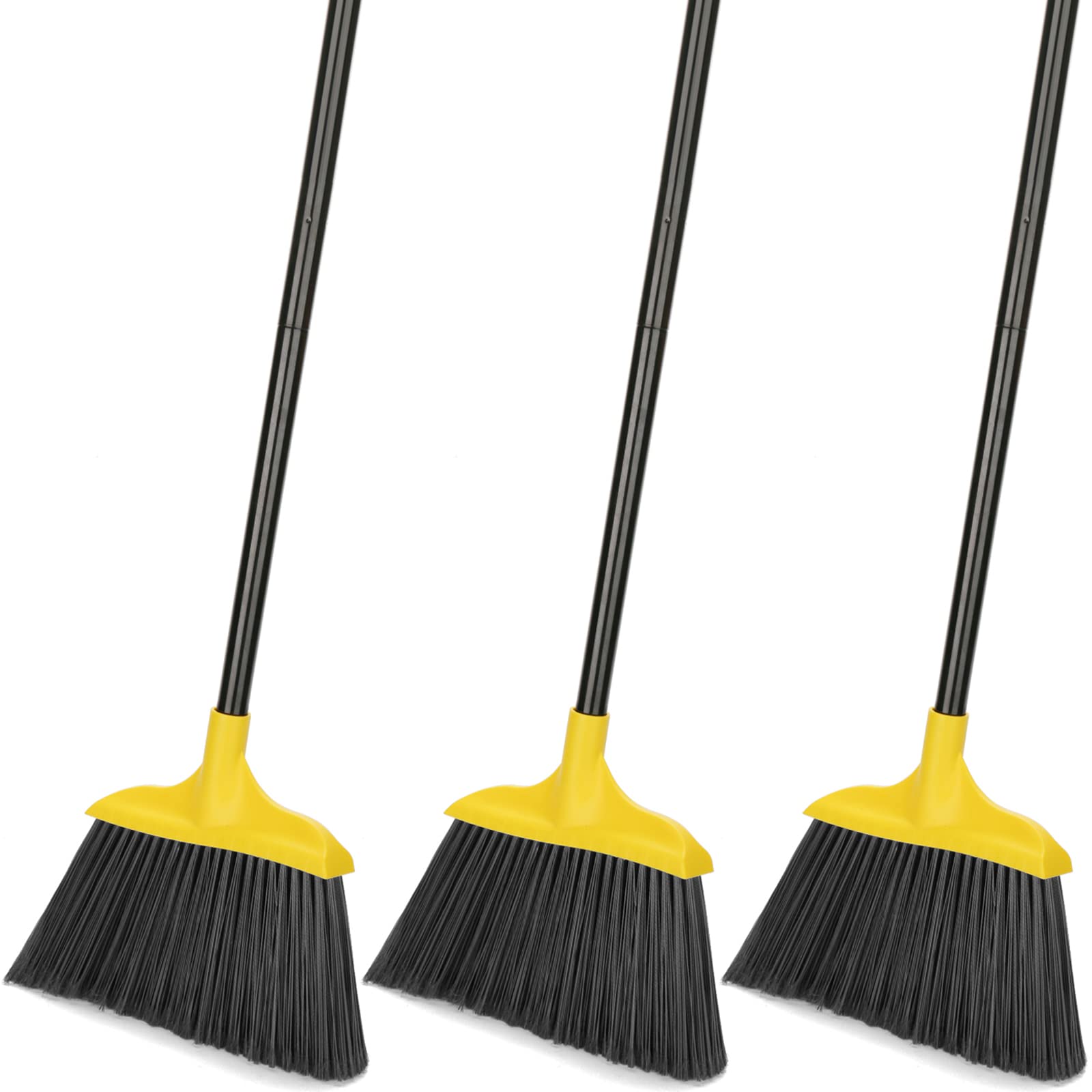 Photo 1 of Kefanta 3 Pack Outdoor Broom Heavy-Duty Indoor Commercial Brooms 54 Inches for Courtyard Garage Restaurant Lobby Patio Mall Market Office Shop Home Kitchen Office Floor