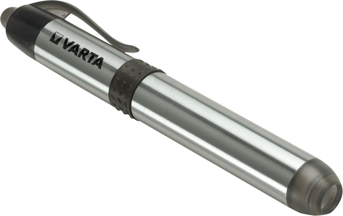 VARTA 16611 Pen Light White 5 mm LED (incl. 1X AAA Longlife Power Battery, Ideal for use in Hospitals, Old People's Homes, Medical Including Practical mounting Option), 1 Count (Pack of 1)