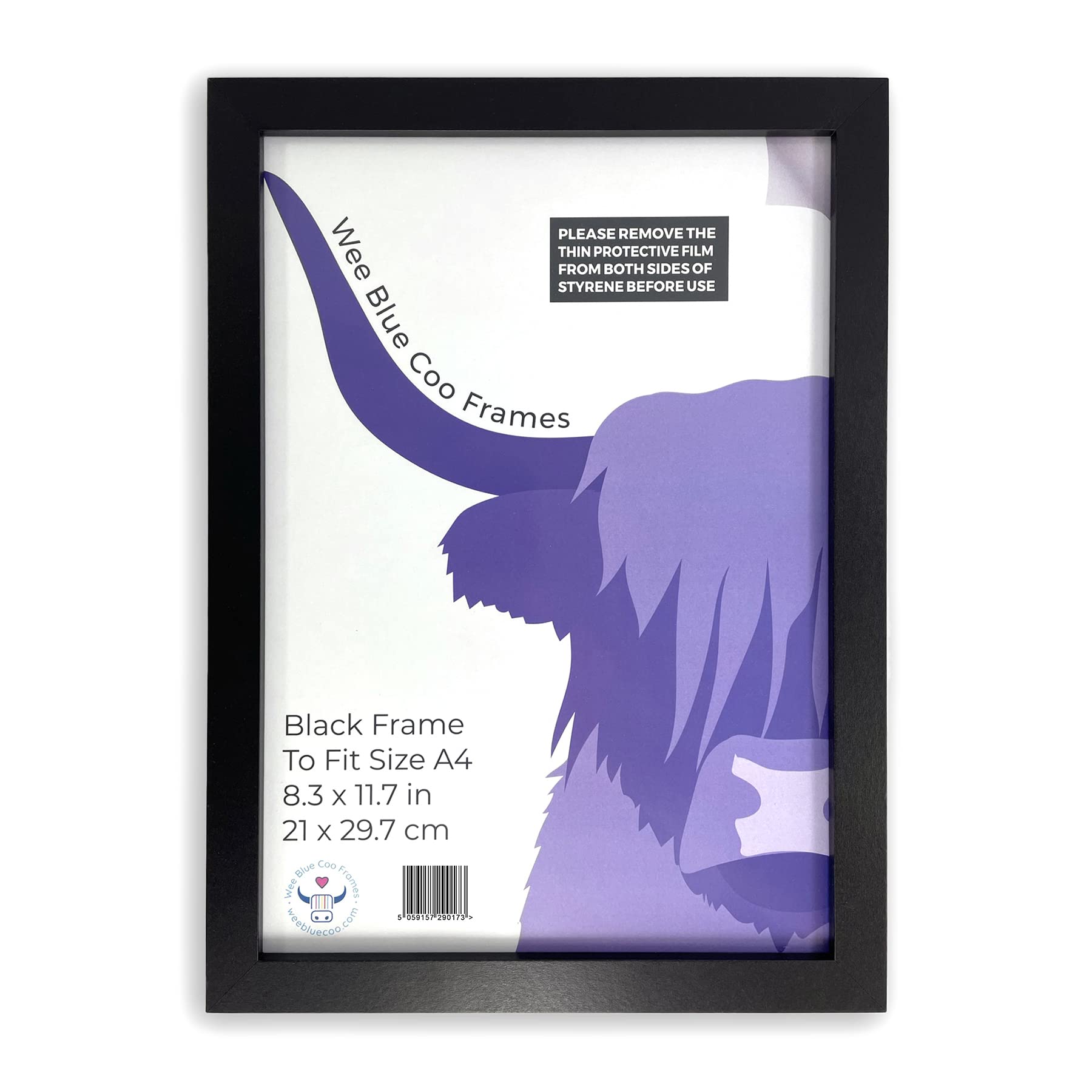 Black A4 Picture Frame For Art Print Poster Photo or Certificate
