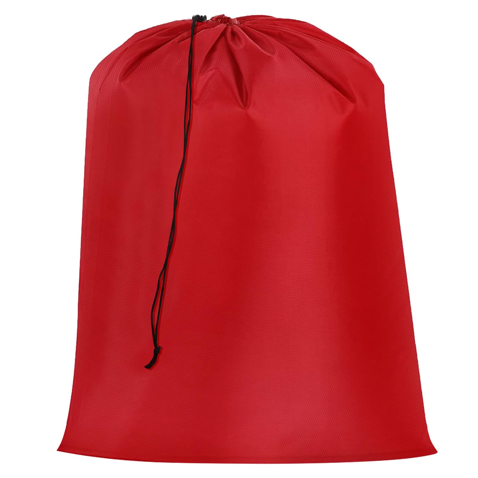 Photo 1 of uxcell Laundry Bag With Drawstring Closure 28" x 40" Extra Large Heavy Duty Clothes Bag for College Dorm Camp Travel Trip Storage, Red