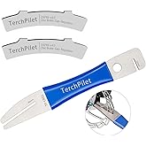 TerchPilet Bike Disc Rotor Truing Tool Kit – Heavy-Duty Stainless Steel Brake Rotor Adjustment Kit with Ergonomic Silicone Gr