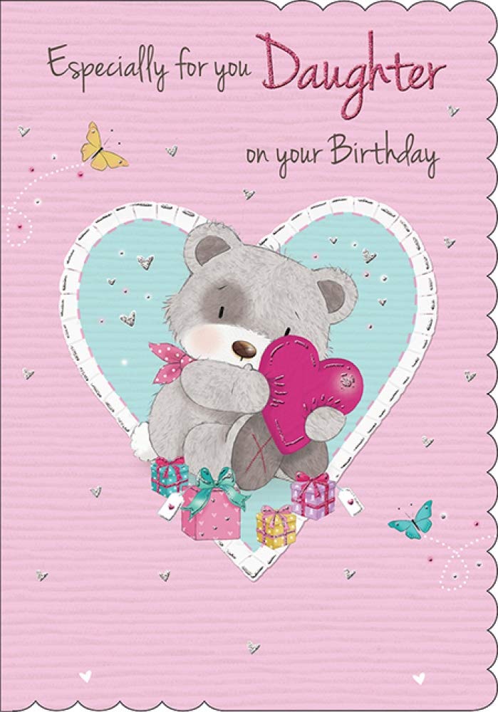 Piccadilly Greetings Cute Birthday Card Daughter - 7 x 5 inches