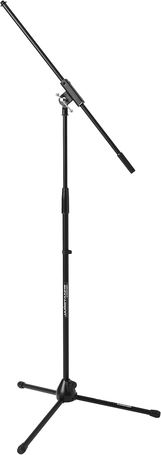 Ultimate Support JamStands JS-MCFB100 Tripod Mic Stand with Fixed Length Boom, ONE COLOR, Tall