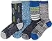 Kirkland Signature Ladies' Trail Socks Merino Wool, 4 Pairs, Charcoal/Purple