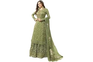 GENERIC Prija Collection Ready to Wear Indian Pakistani Ethnic Wear Wedding Wear Sharara Style Salwar Suit for Women