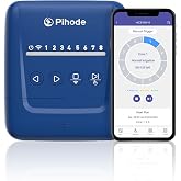 8 Zone Smart Sprinkler Controller with Local Weather Intelligence and Atmosphere Lights, Automated Watering and App Control WiFi Irrigation System, Save Water Through Rain Skip