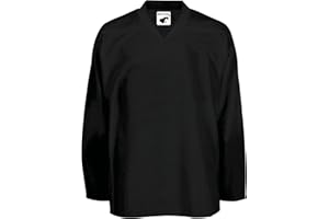 PEAR SOX Pearsox Mesh Polyester Hockey Jersey for Men's - Ice Hockey Athletic Plain Sports Jersey with Pullover Closure, Long Sleeves