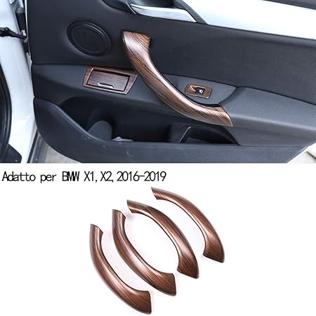 Amazon Bestmotoring 松材木目 Abs 車内装トリム カーアクセサリー 装飾カバートリム Bmw X1 16 19用 ブラック 418bestoc 車 バイク 車 バイク