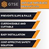 GTSE 100mm x 5m Black Anti Slip Tape High Traction Non Skid Tape view 6