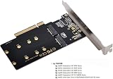 NFHK Dual NVME M.2 to PCIe 3.0 X8 X16 Raid Card VROC Raid0 Adapter view 5