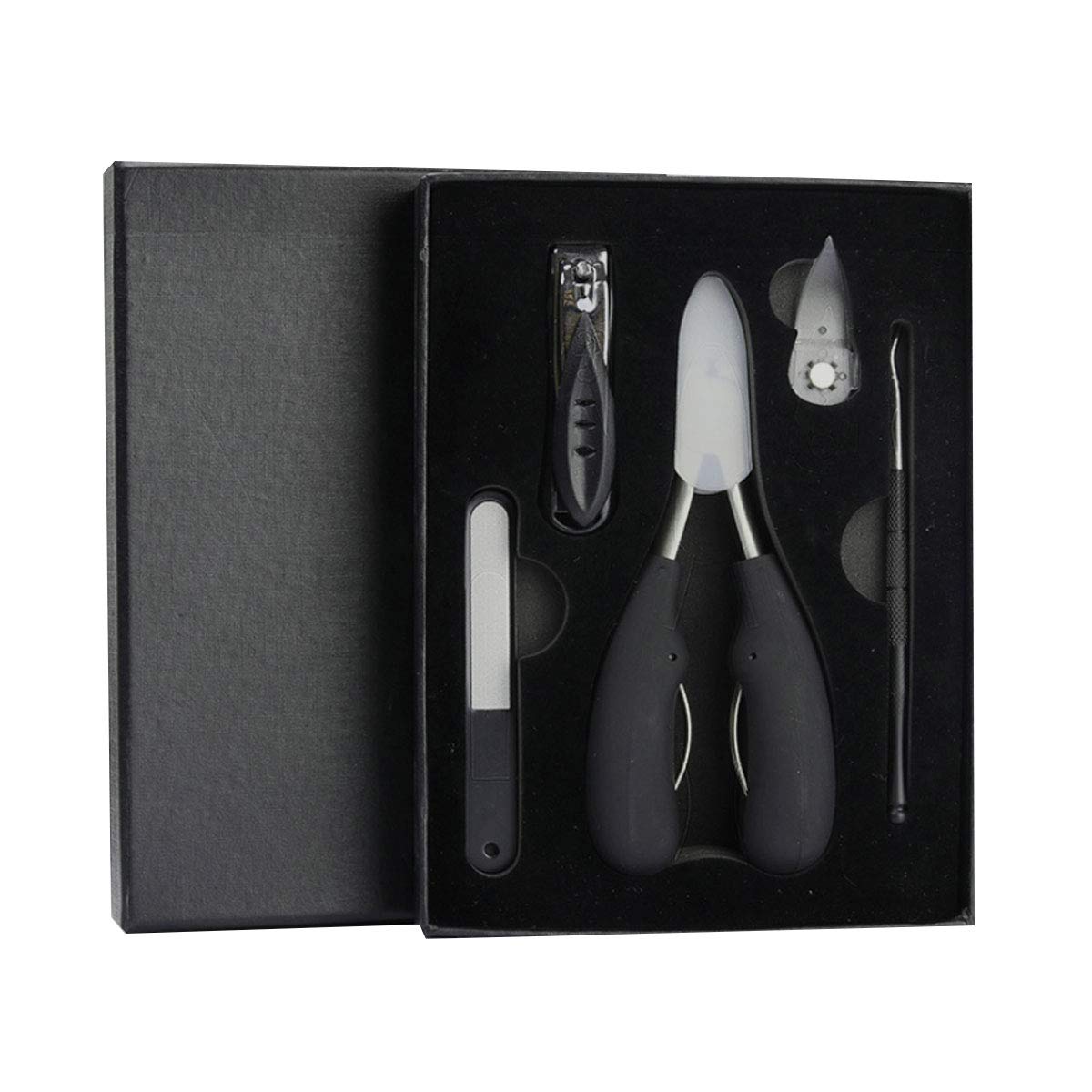 Adofect 5 PCS Toenail Clipper Professional Toenail Cutter Trimmer Set for Ingrown or Thick Toenails, Podiatrist Toenail Tools: Beauty