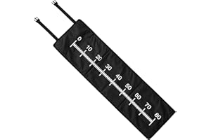 KTZCTPCA Waterproof Fish Measuring Mat, Fish Ruler with Storage Bag, Large 37.6 x 11 inch Nonslip Fish Cleaning Mat That Grip