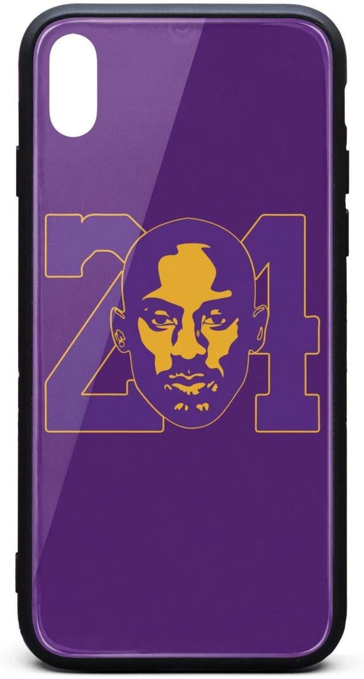 Black-Mamba-Kobe-Bryant-#24- for iPhone X Case Good Shock-Absorption TPU Rubber Frame Hard PC Back Shell