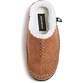 Lucky Brand Boys' Microsuede Clog Slippers with Non-Slip Rubber Sole, Warm Fuzzy Indoor Outdoor House Shoes