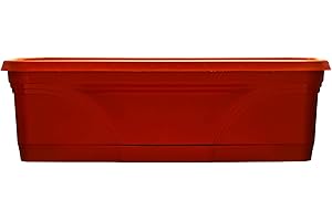 Southern Patio 36" Medallion Window Box, Terra Cotta