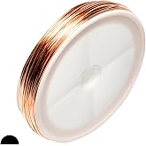 21 Gauge, 99.9% Pure Copper Wire (Half Round) Dead Soft CDA #110 Made in USA - 25FT by CRAFT WIRE