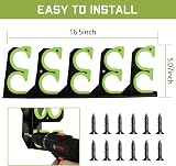 BOOSTEADY 10-Rod Fishing Rod Holder Wall Ceiling Rack Green view 5