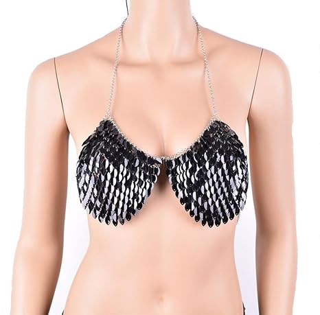 reggiseno con paillettes