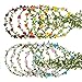eBoot 12 Pieces Flower Crown Wreath Floral Garland Headbands for Wedding Beach Festival (Multicolor)