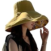 FaroDor Women's Reversible Bucket Hat UV Protection Packable Travel Cap Wide Brim Sun Hats