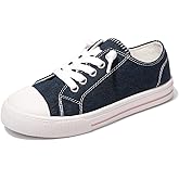 Colgo Boys Girls Sneakers Canvas Lace up Walking Shoes for Little Big Kids Size 11-6