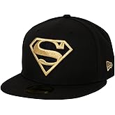 New Era Superman Gold Logo Black Colorway 59Fifty Fitted Hat