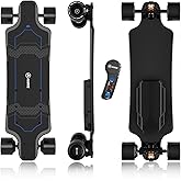 Askate A1 Electric Skateboard with Remote, Rang Up to 17 Miles/24, 8 Ply Canadian Maple, Smooth Breaking, Suitable for Younger Beginners