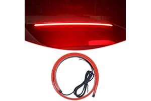 Ceyes LED Brake Light Strip, 35inch Universal Red Car Third Brake Strip Light - Flexible High Mount Stop Brake Light IP67 Waterproof & 108pcs Lamp Beads,LED Third Tail Light - Brake Light Function