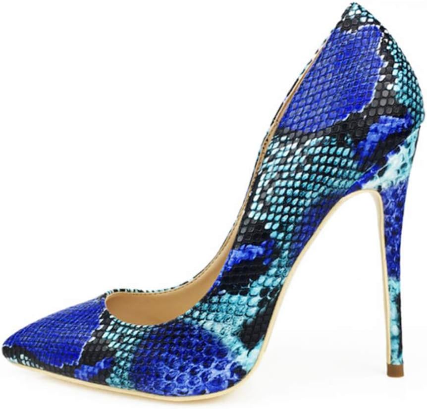 Snake Printing Women High Heels Fashion Party Wedding Sexy Pumps Shoes