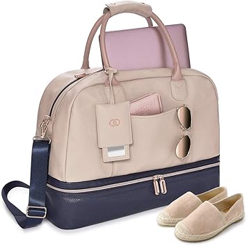 Amazon Co Jp Caboodles Life Style ウィークエンダーバッグ 一泊旅行 ダッフルバッグ シューズポーチ付き Generic