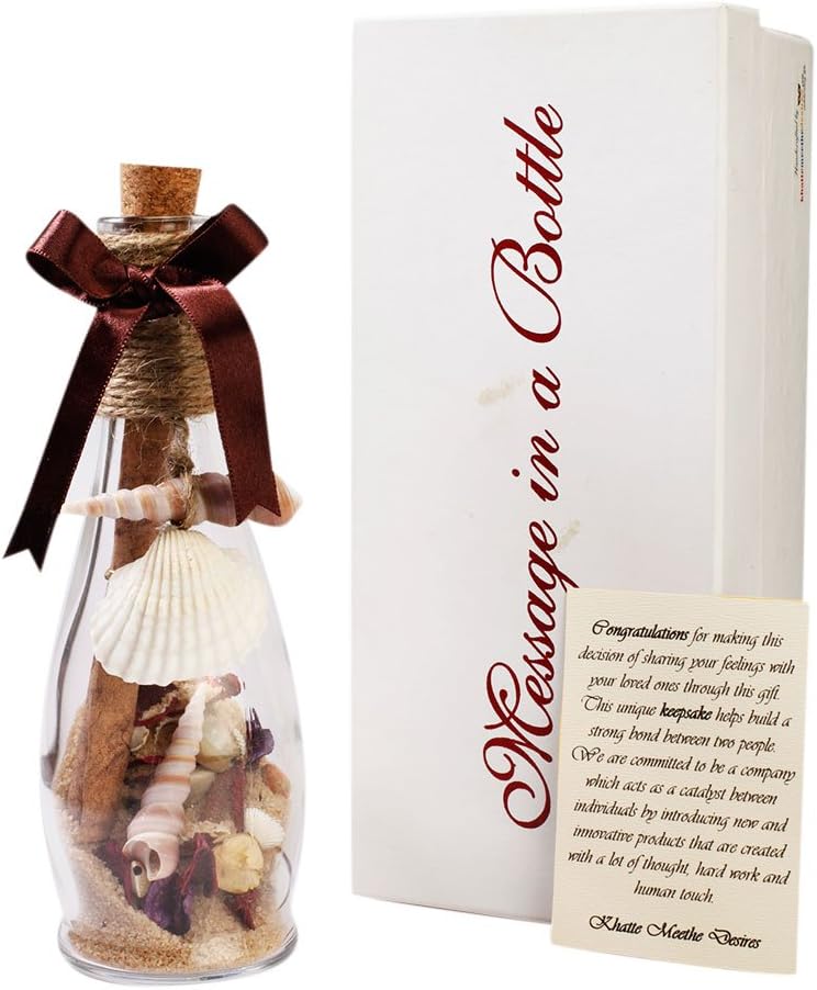 Khatte Meethe Desires Message In A Bottle (Glass Bottle)