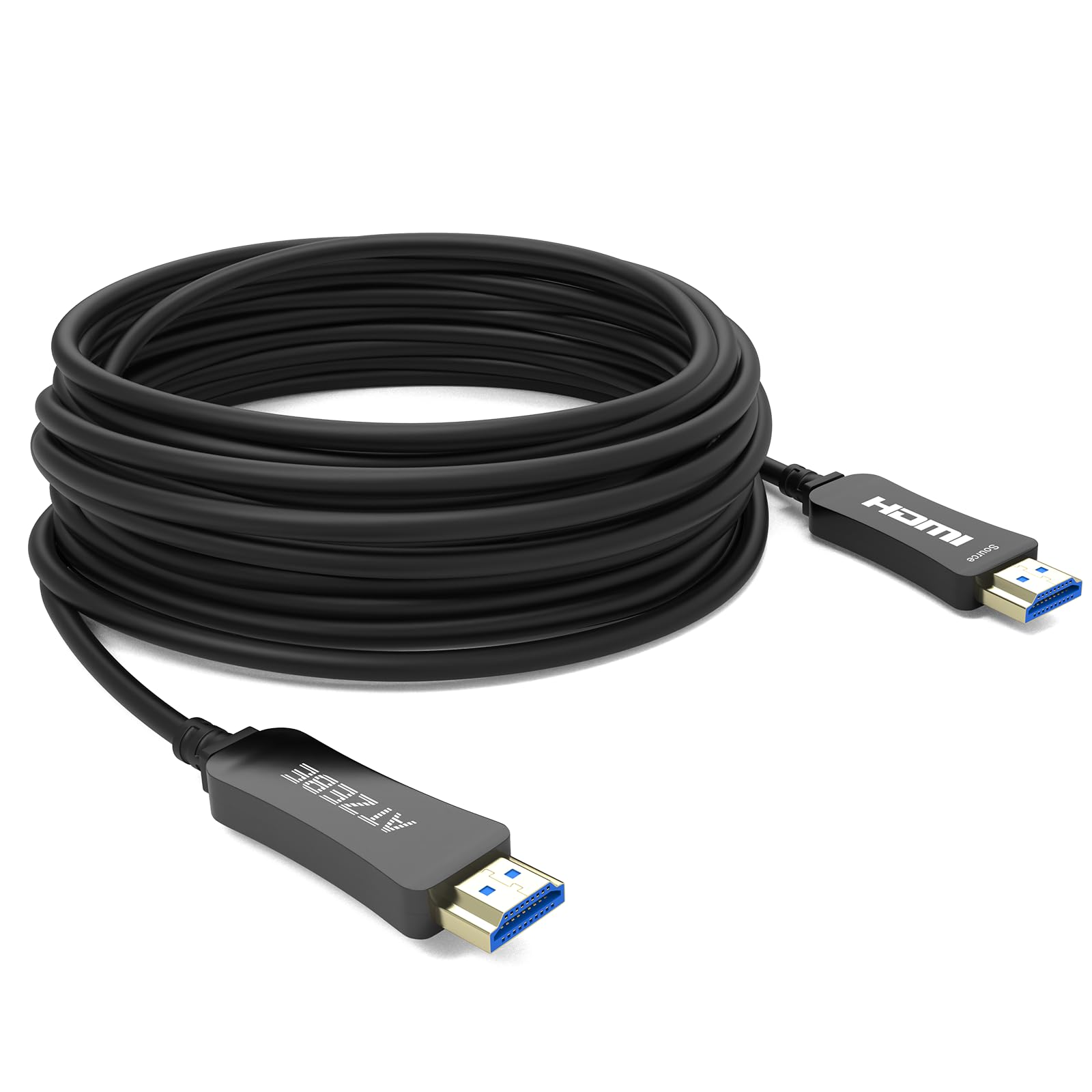 ATZEBE Fiber Optic HDMI Cable 164ft, Supports 4K@60Hz, 4:4:4/4:2:2/4:2:0, HDR, Dolby Vision, HDCP2.2, ARC, 3D, High Speed 18Gbps, Slim and Flexible