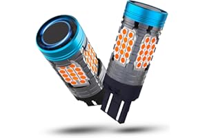 evntyps 7440 7443 LED Bulb Amber,7443NA 7444 LED Turn Signal Light Bulb With Built in Resistor CANBUS Error Free,Front Rear Turn Signal Blinker Bulb Anti Hyper Flash With Turbo Fan,2 pcs